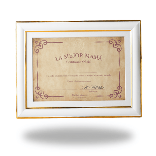 Certificado a la Mejor Mamá - Tua História